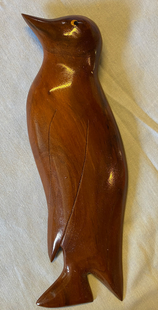 Penguin -Wall Hanging Handmade Carving