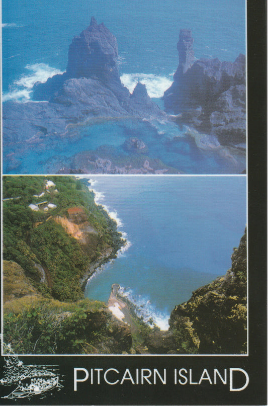 Postcard + Postage Stamp - Bounty Bay and St Pauls Pool